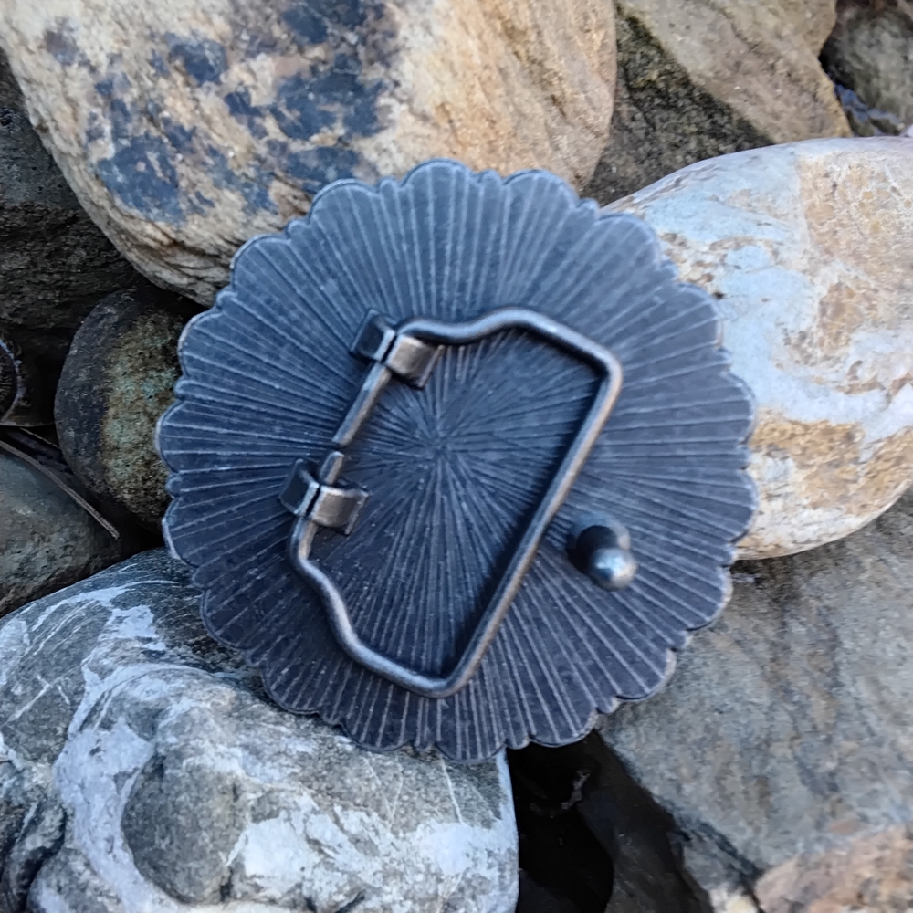 Faux Turquoise Stone Belt Buckle - Picture 2 of 2